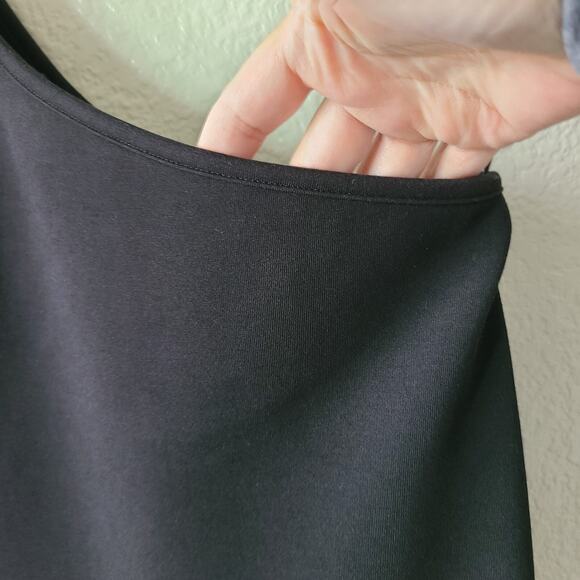 COS One Shoulder Dress SZ XS Cotton Blend Knee Length Modern Timeless Minimalist - Picture 4 of 12